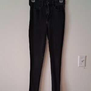 American Eagle Womens Black Skinny Leg Jeggings